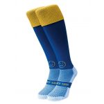 Royal Blue With Amber Turnover Knee Length Sport Socks
