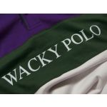 WackyStash Forest Green and Purple Polo Shirt