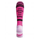 Go Hard Or Go Home Vivid Pink Knee Length Sport Socks