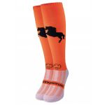 Stressage Bright Orange Equestrian Riding Socks