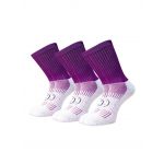 Purple 3 for 2 Pairs Saver Pack Calf Length Socks