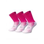 Raspberry Pink 3 for 2 Pairs Saver Pack Calf Length Socks