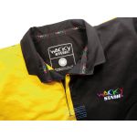 WackyStash - Black and Amber Quartered Rugby Jersey, Hockey Jersey