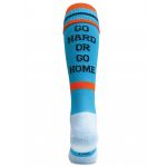 Go Hard Or Go Home Turquoise Knee Length Sport Socks
