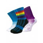 Blue Rainbow 3 Pairs For The Price Of 2 Pairs Saver Pack Calf Length Socks