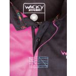 WackyStash Pink and Black Quartered Rugby Jersey
