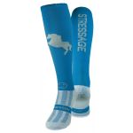 Stressage Diva Blue and Silver Equestrian Riding Socks