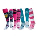 Party Person 4 Pairs for 3 Pairs Saver Pack Knee Length Sport Socks