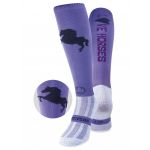 Love Horses Damson Equestrian Riding Socks