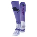 Love Horses Damson Equestrian Riding Socks