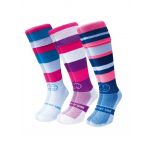 Heart Throb 3 Pair Saver Pack Knee Length Sport Socks